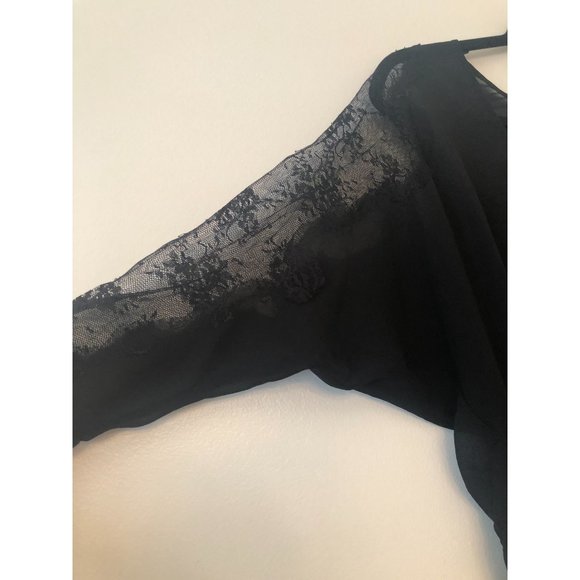 BCBGeneration Short Sleeve Blouse in Black Size XS - Picture 6 of 10